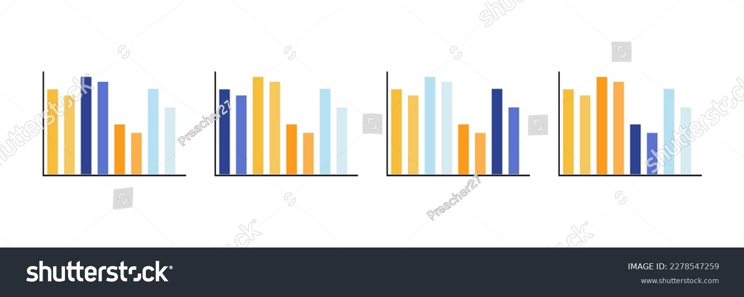 Infographics Charts Graph Data Analysis Web Stock Vector (Royalty Free ...
