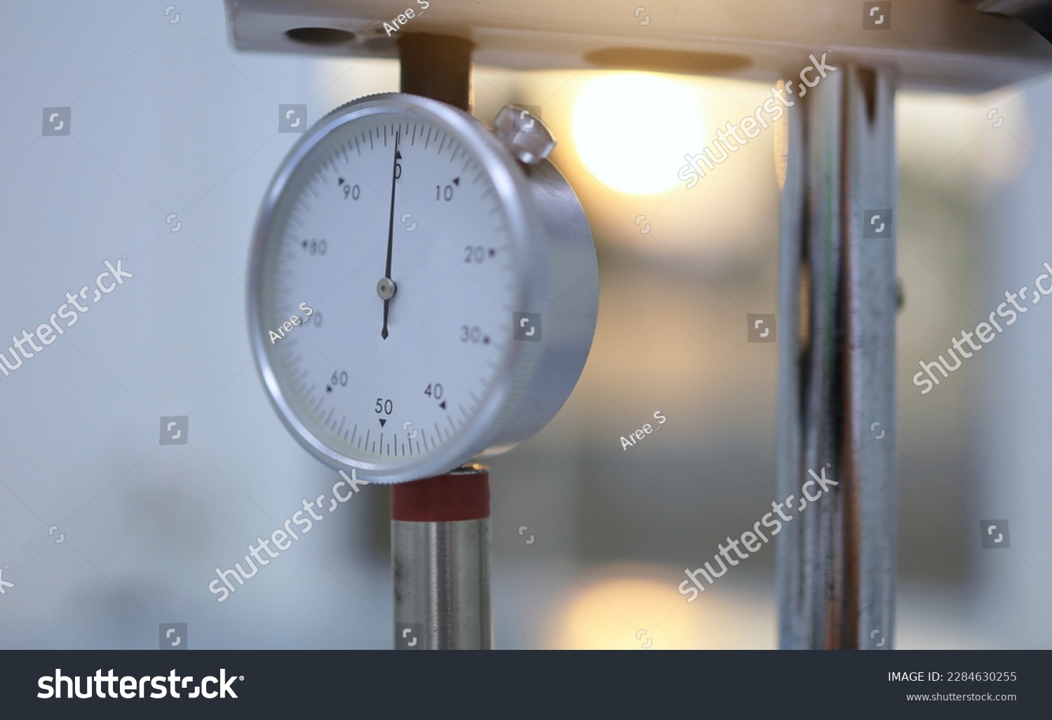 Scale Analog Hardness Testing Machine Used Stock Photo 2284630255