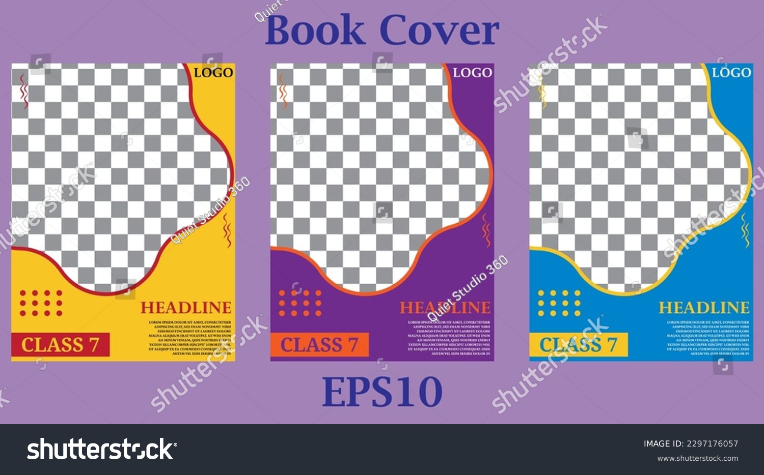 3 Dynamic Vector Illustrations Eye-catching Book Stock Vector (Royalty ...