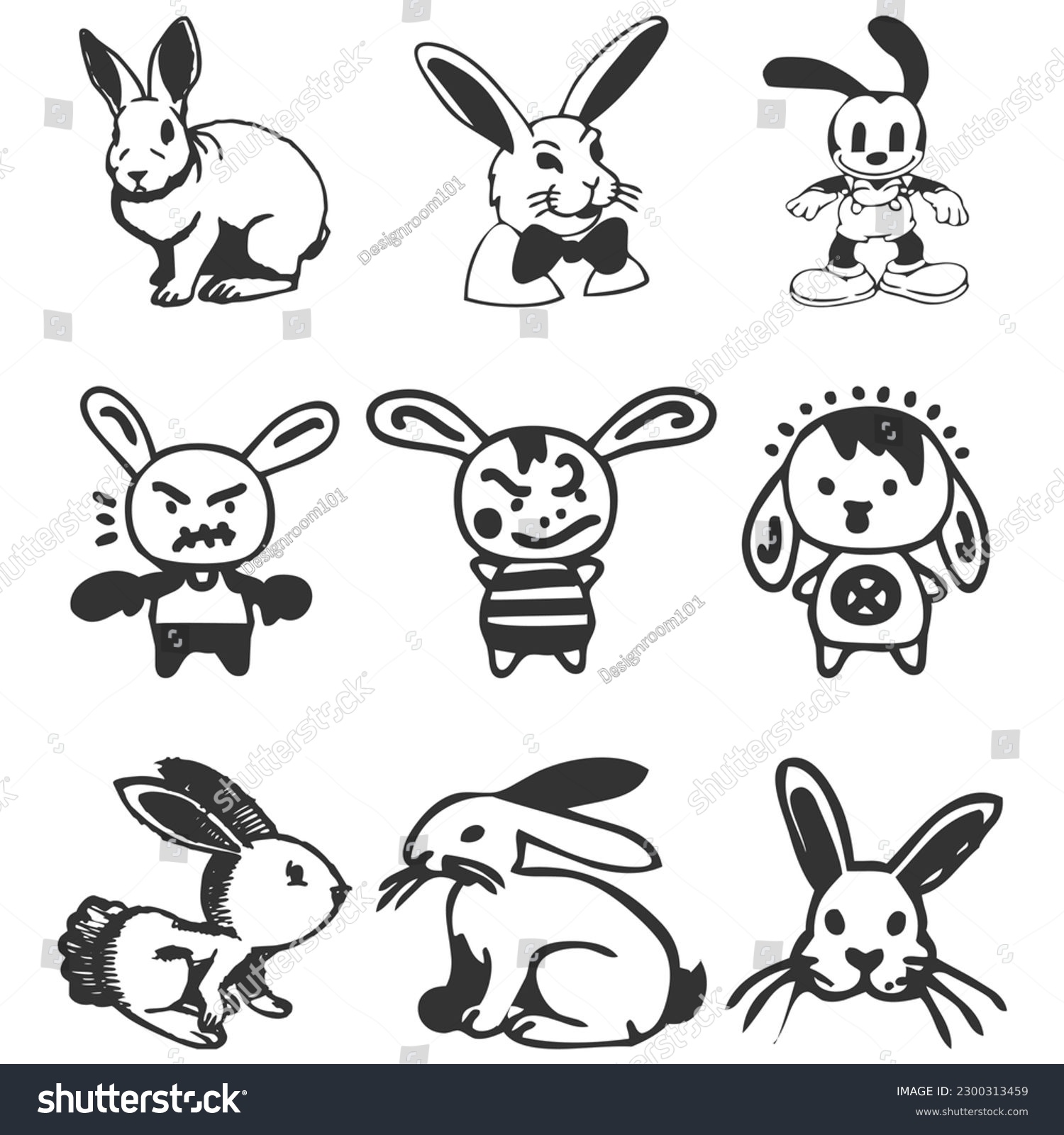 ①Rabbit-PaperCutting- Easter Bunny Eggs Paper cutting lamp - Tdesign510