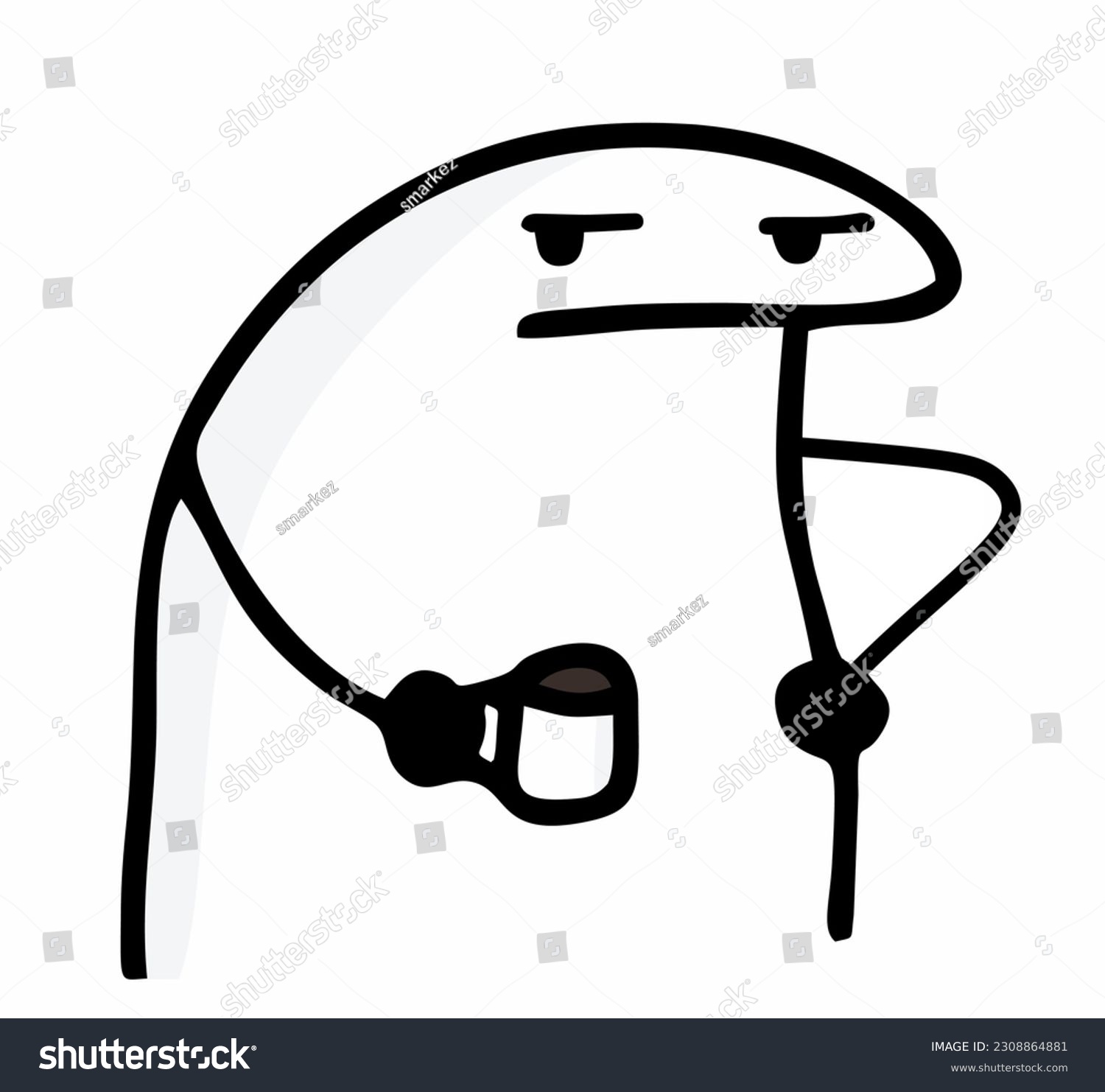 Meme Flork Pups Morning Coffee Meltdown Stock Vector (Royalty Free)  2308864881