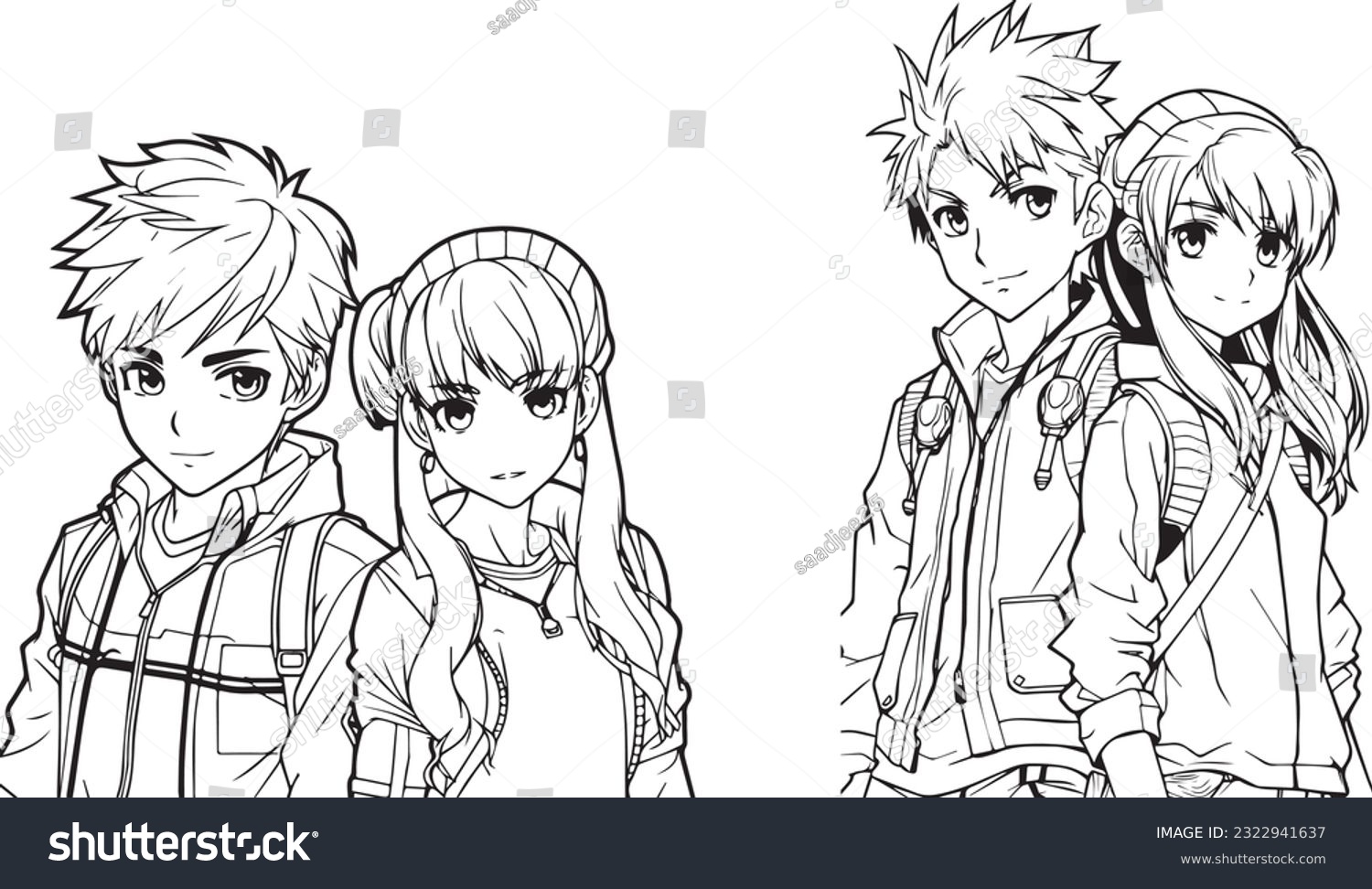 How to Shade Anime Hair Step by Step - AnimeOutline Anime hair, How to draw anime hair, Step by step hairstyles