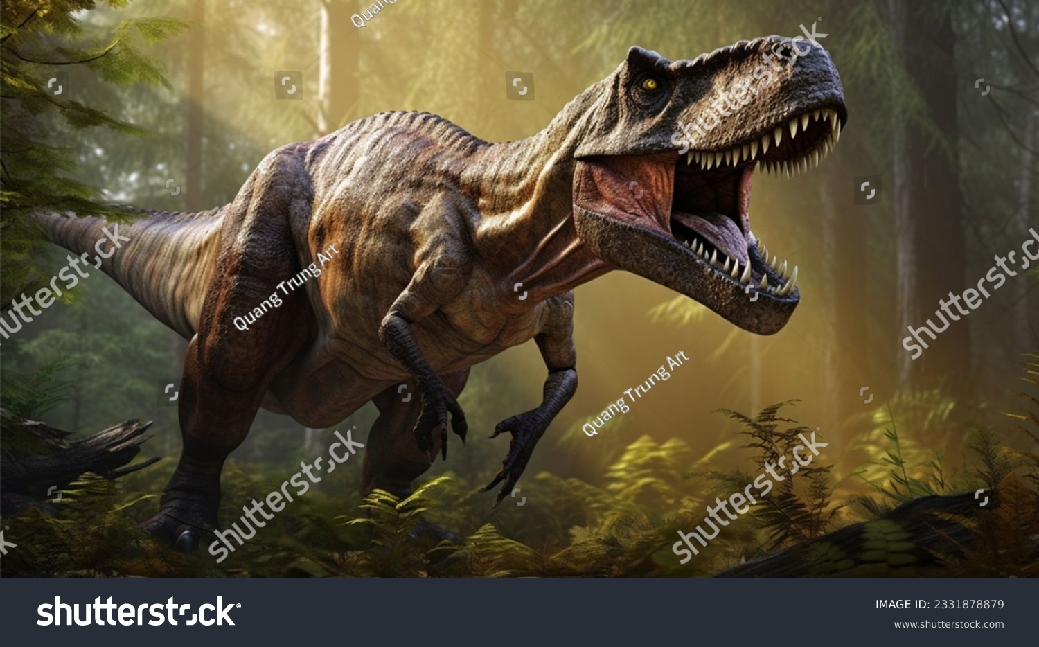 3D tyrannosaurus rex running dinosaur animal model - TurboSquid