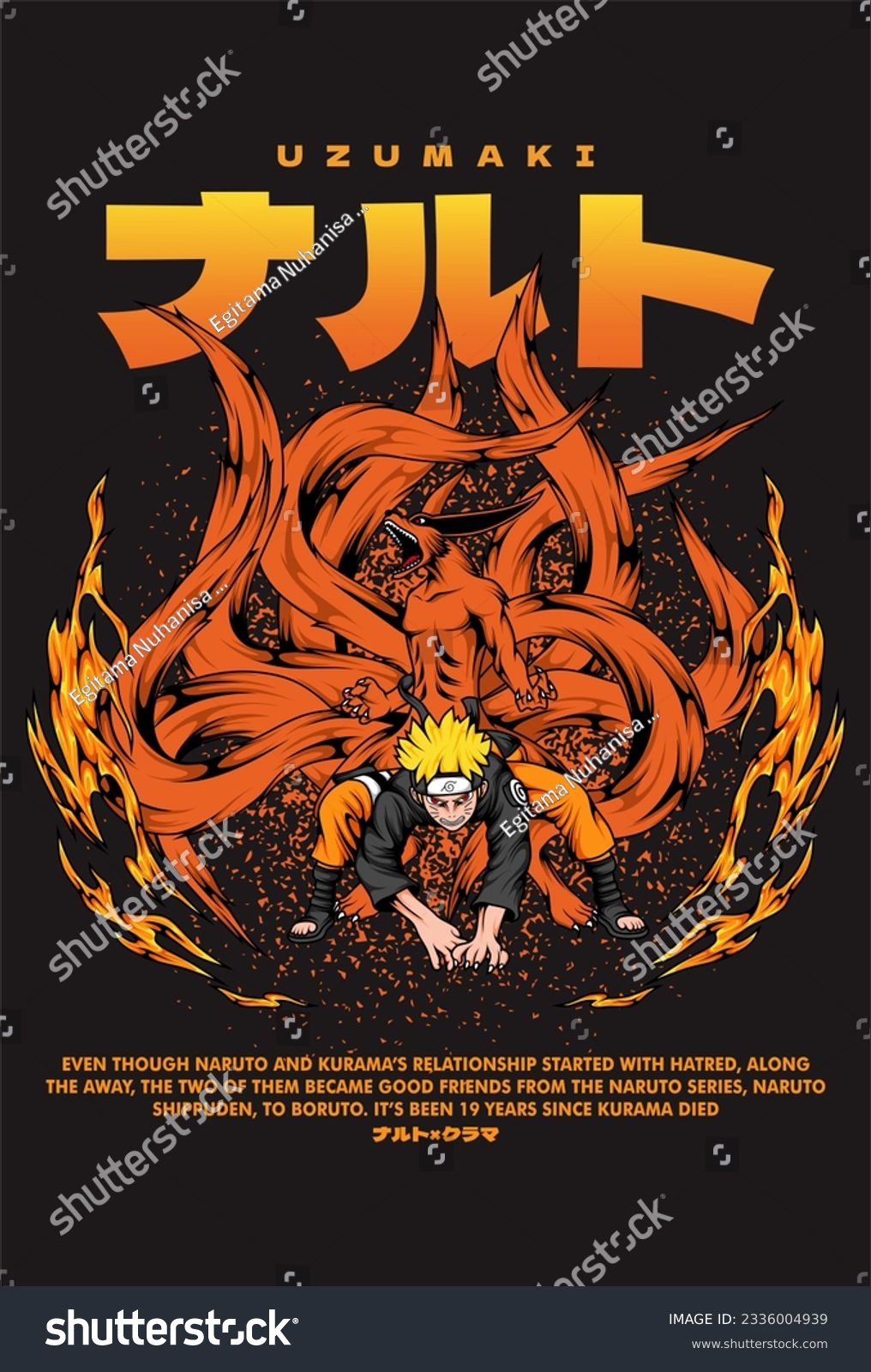 Naruto Uzumaki Kyuubi- Naruto - Poster / Affiche 