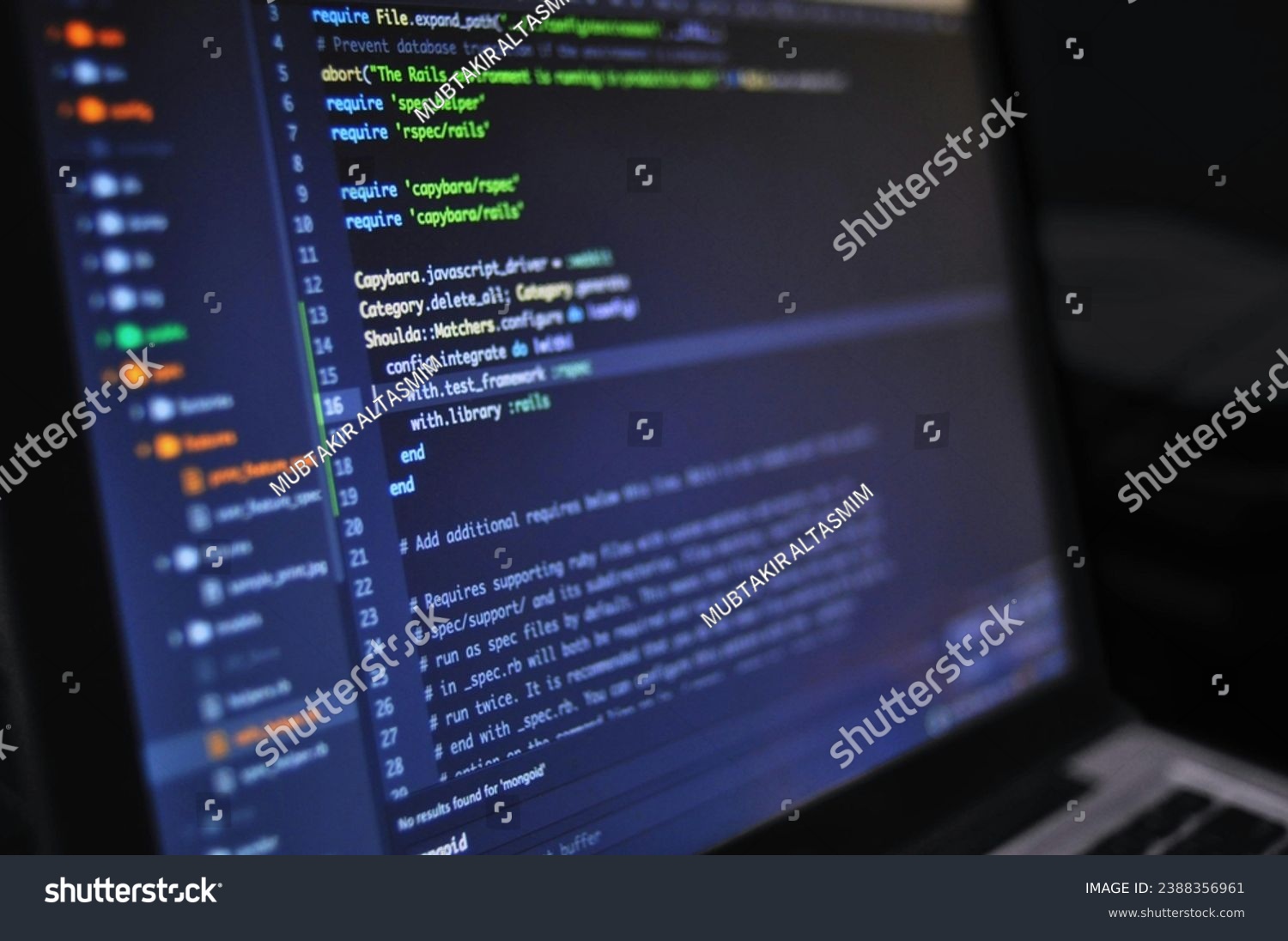 Computer Screen Containing Programming Codes Website Stock Photo ...