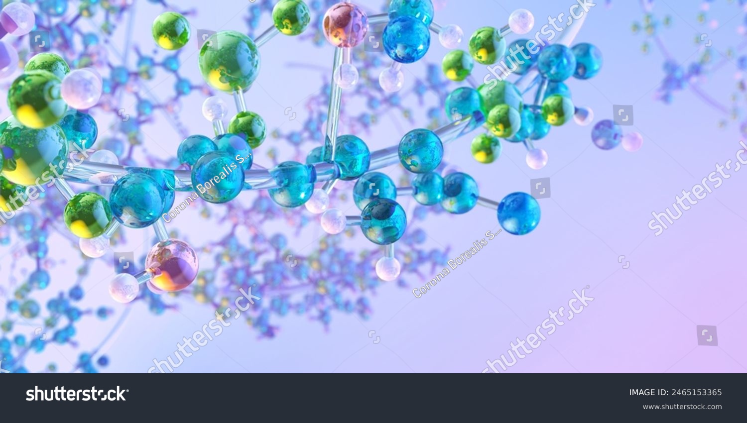Molecules Chemistry Biochemistry Showing Dna Proteins Stock ...