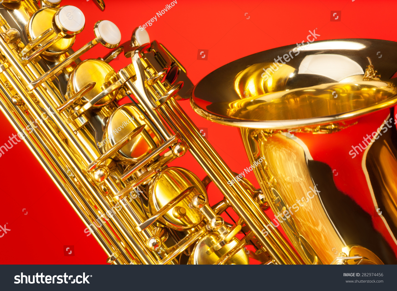 Closeup View Alto Saxophone Bell Keys Stock Photo 282974456 Shutterstock