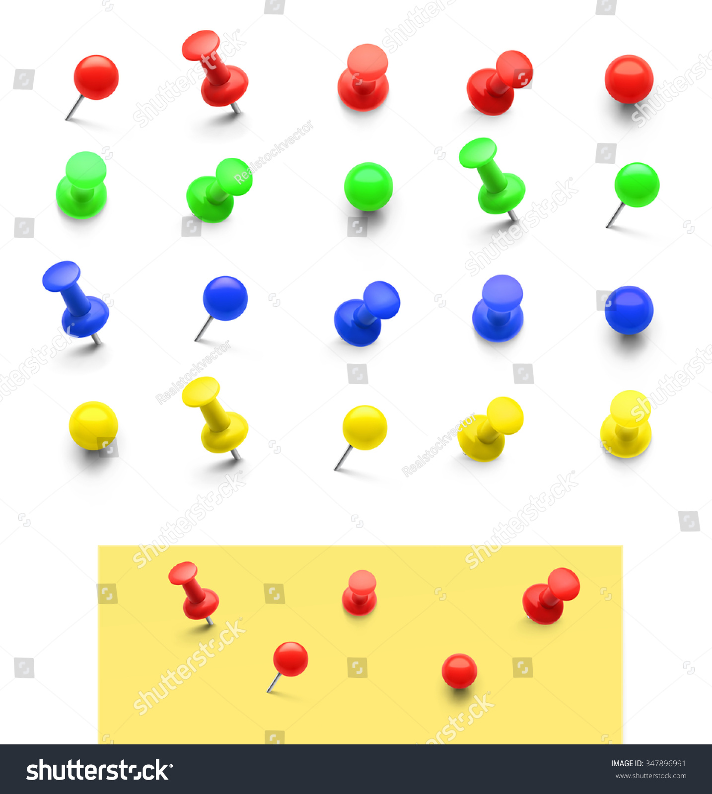 Notice Board Pin Vector