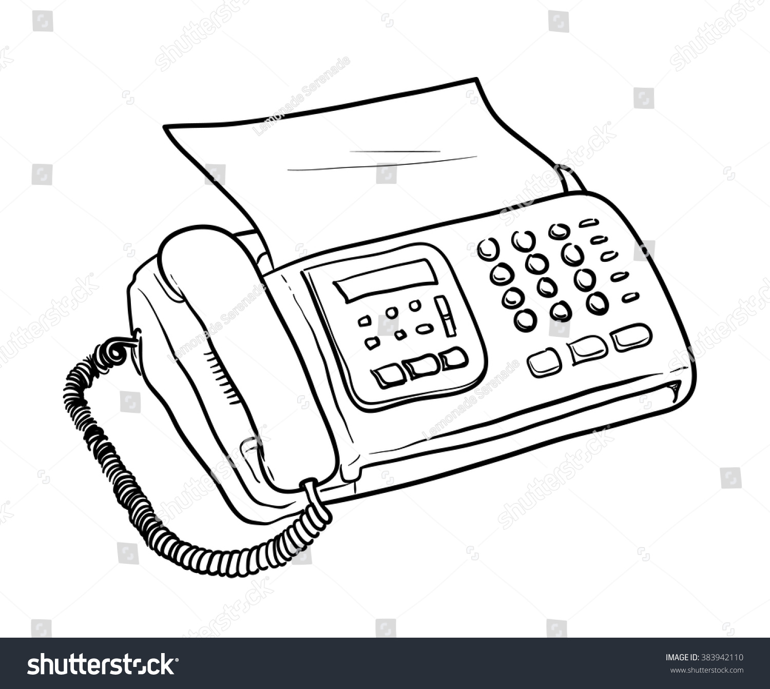 574 Fax Machine Drawing Images, Stock Photos & Vectors Shutterstock