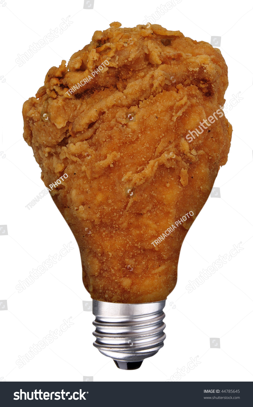 Incandescent Lightbulb Chicken Leg Bulb Inside Stock Photo 44785645