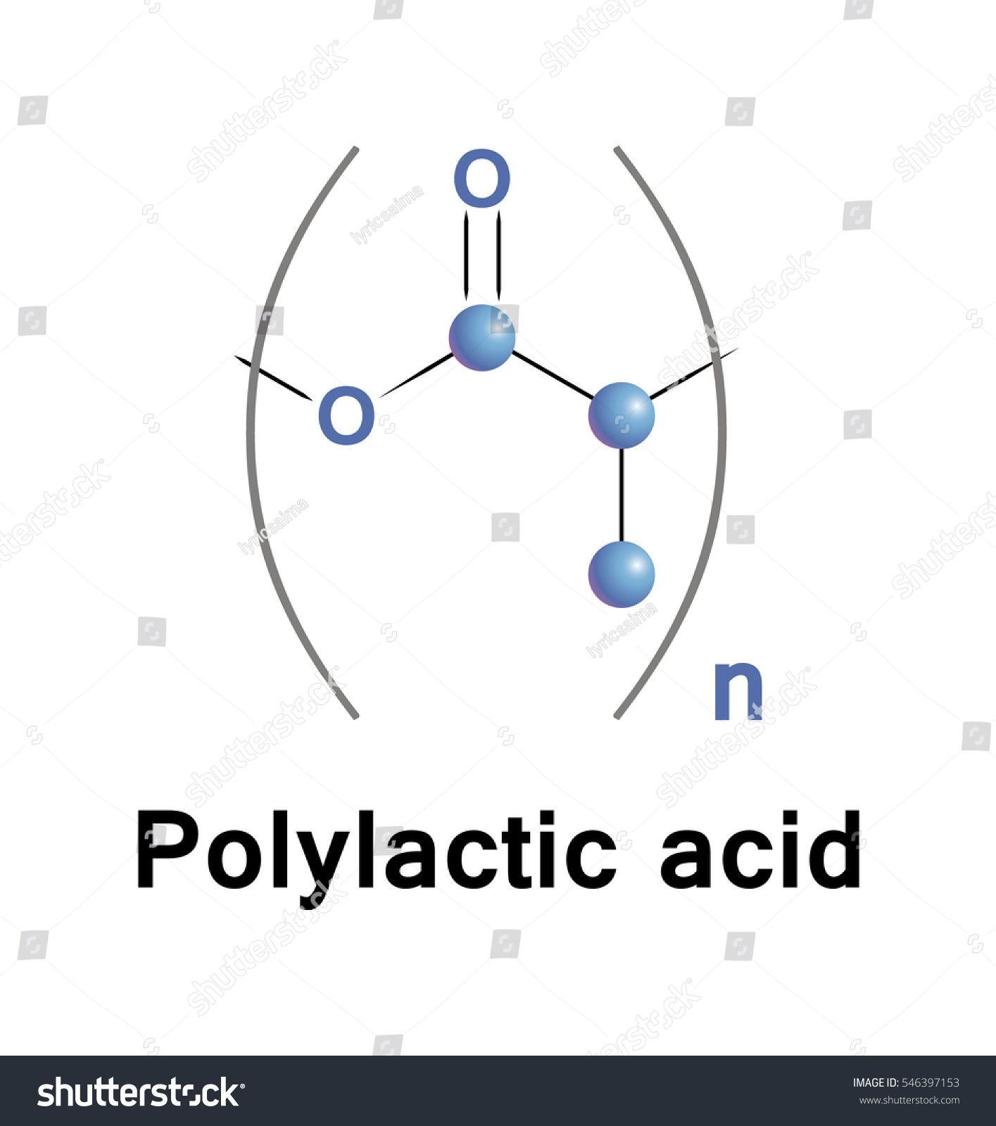 Polylactic Acid Polylactide Biodegradable Bioactive Thermoplastic Stock ...