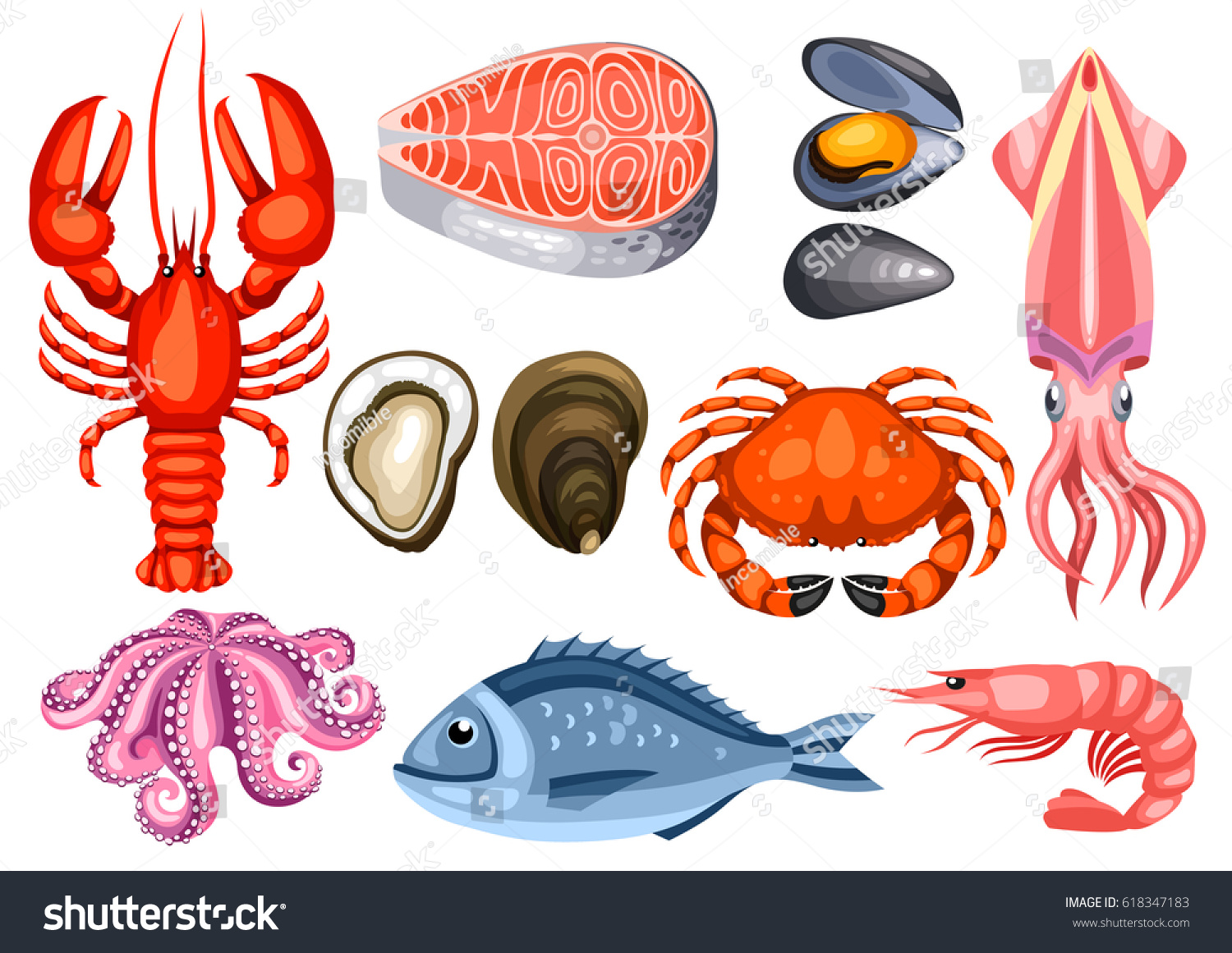 морепродукты омар лангуст. рыбные и нерыбные продукты. омар краб лобстер. морепродукты на синем фоне. морепродукты креветки мидии.
