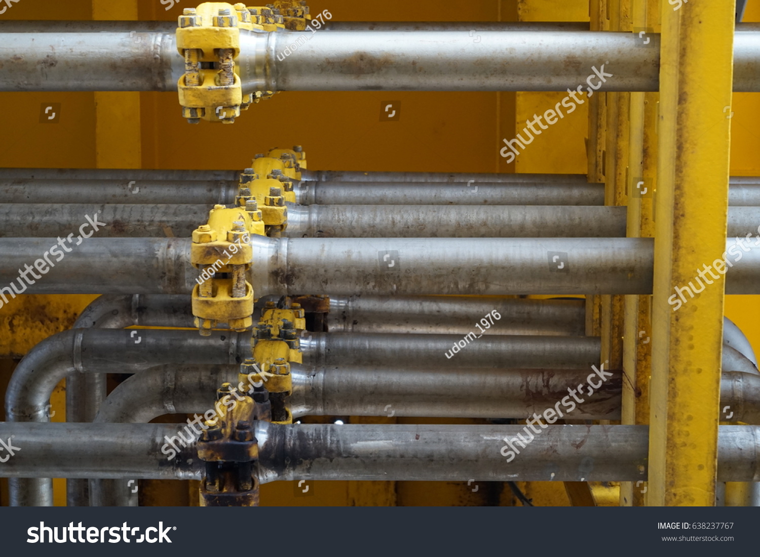 Pipeline Construction Process Flow Control Header Stock Photo 638237767