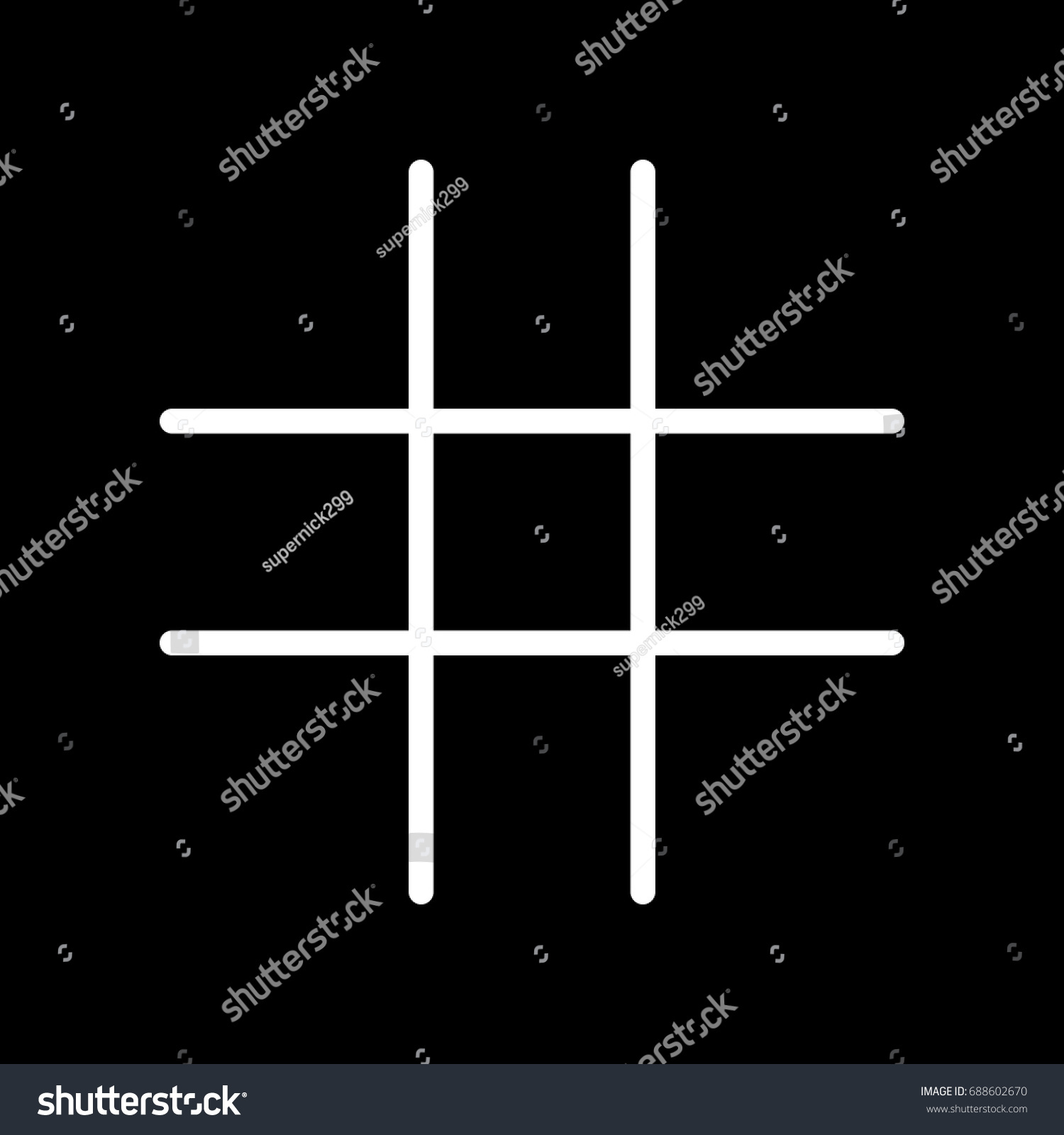 Tic Tac Toe Variations Table Stock Vector (Royalty Free) 688602670 ...