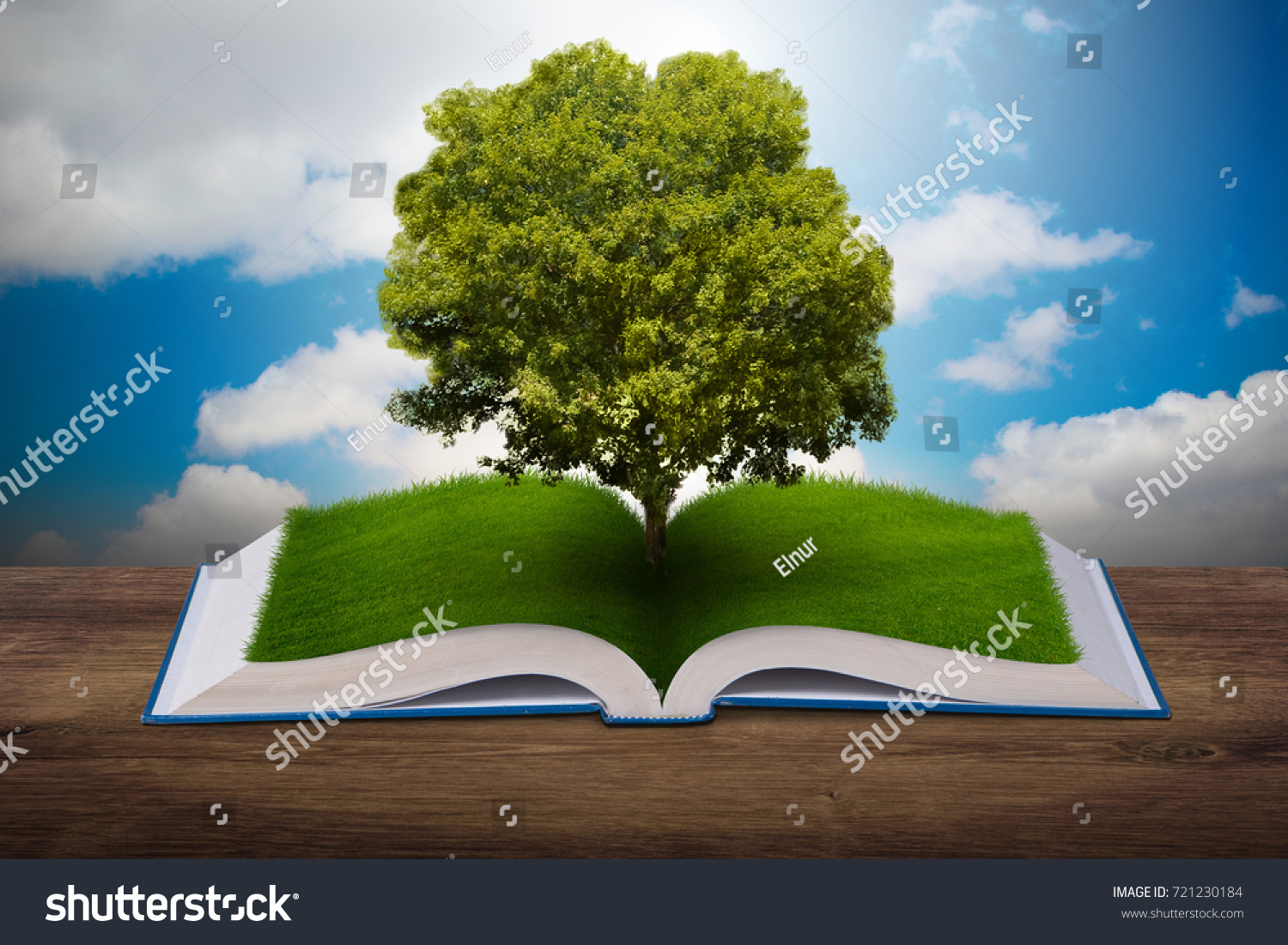Open Book Paper Recycling Concept 3d Stock Illustration 721230184