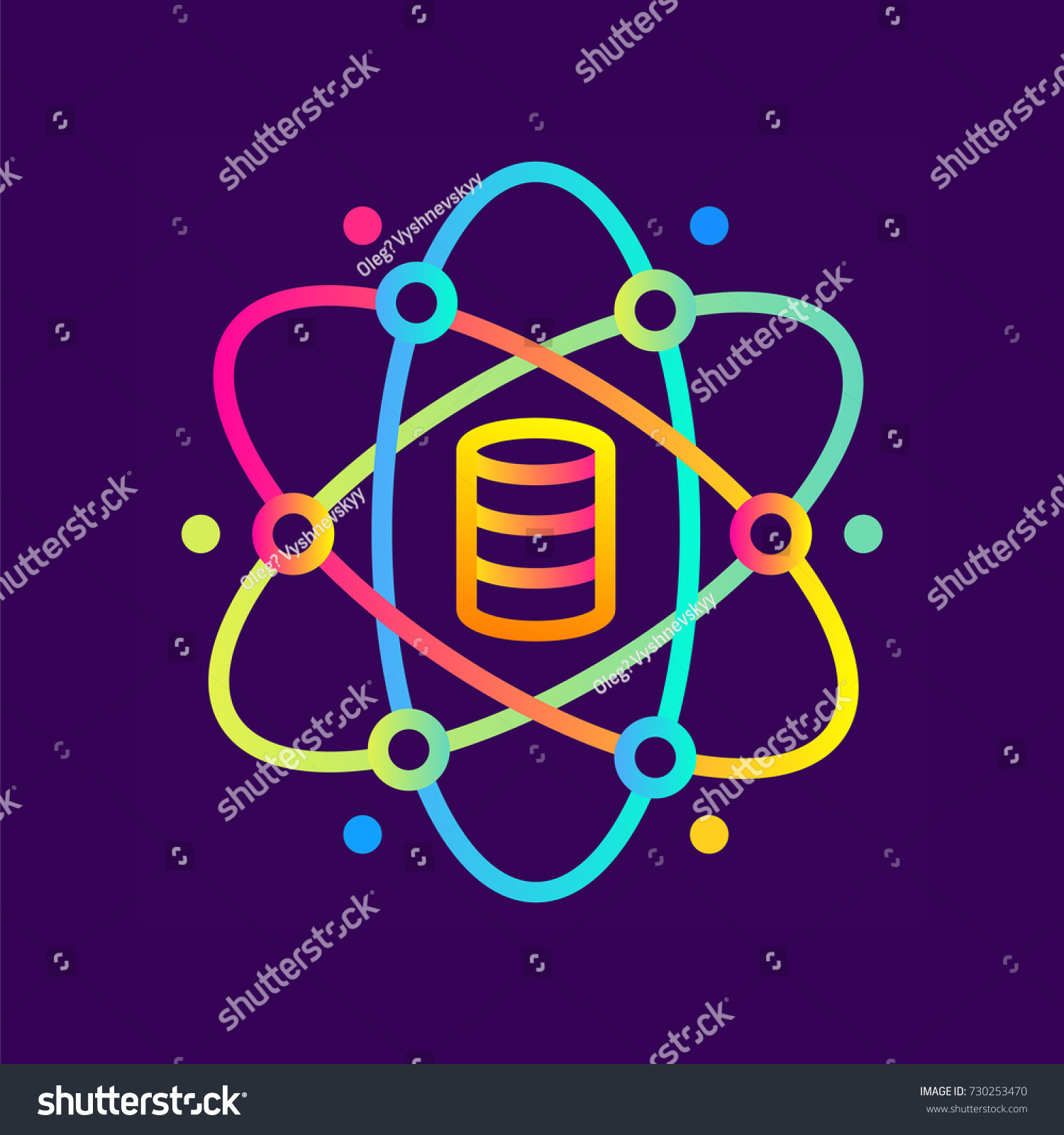 Linear Icon Data Science Data Science Stock Vector (Royalty Free ...