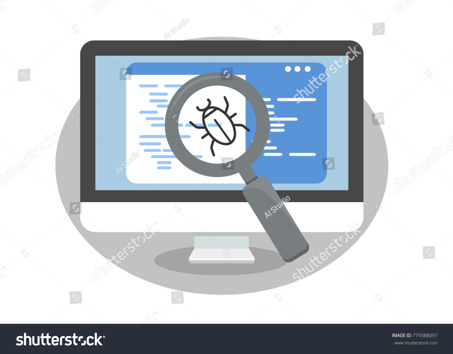 System Bug Concept Code Bug Concept Stock Vector (Royalty Free ...