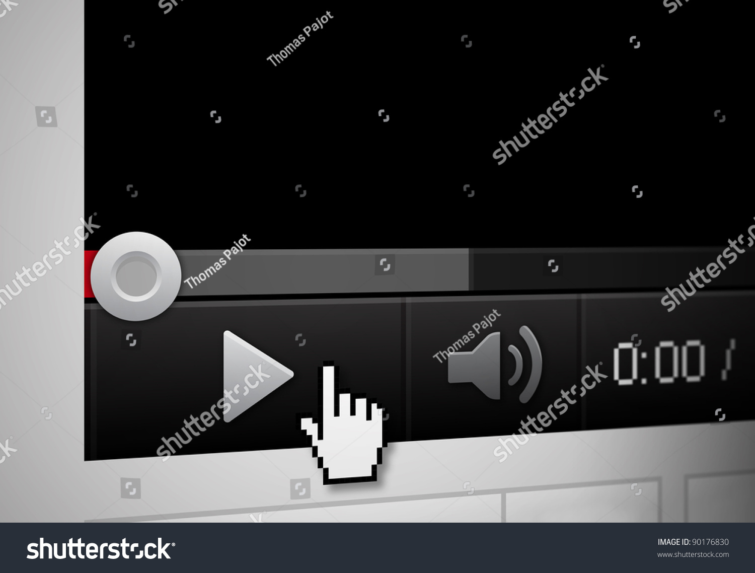 Video Player Stock Illustration 90176830 | Shutterstock