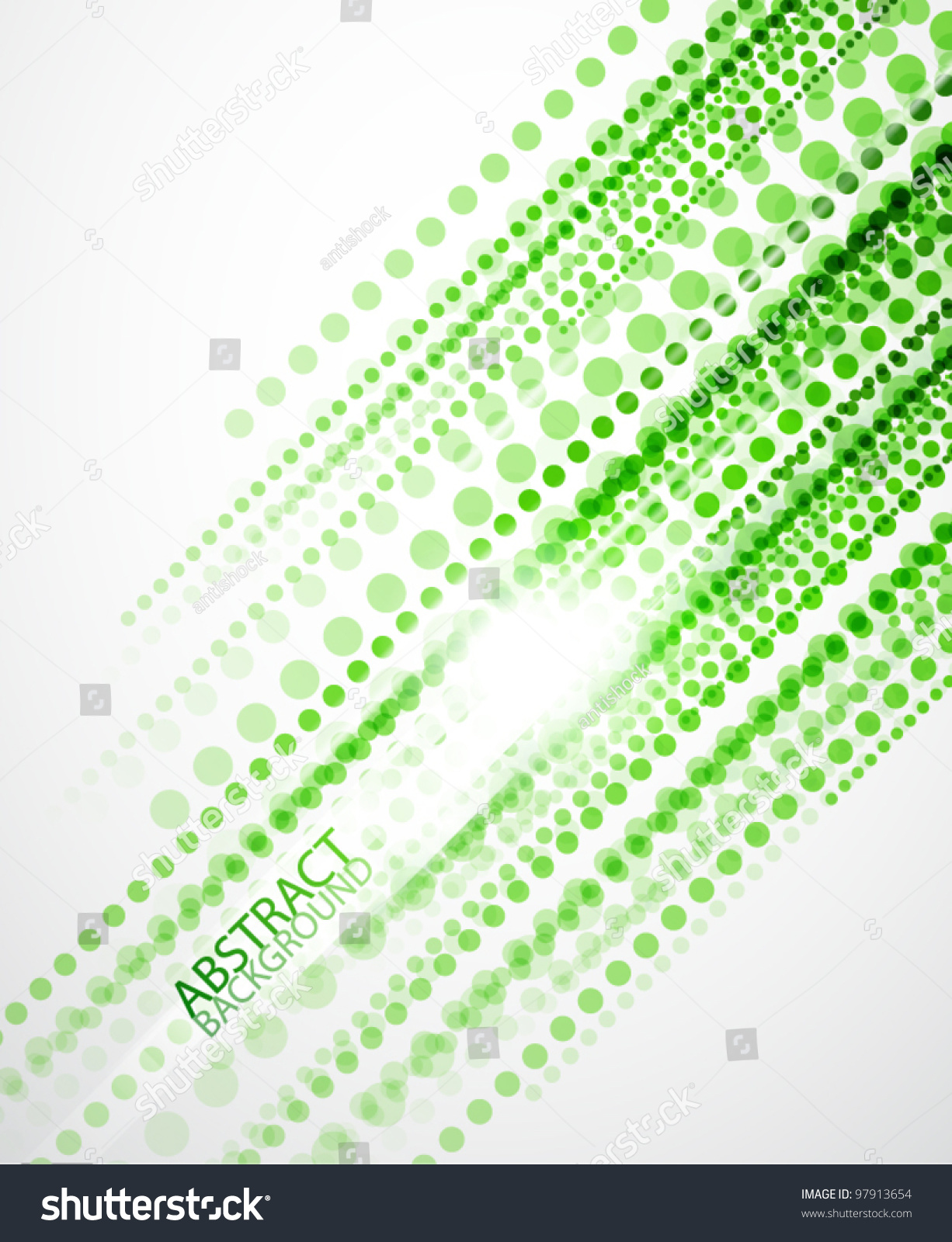 Vector Green Dotted Straight Lines Background Stock Vector (Royalty