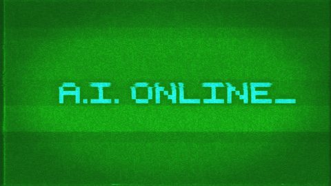 Retro Computer Screen Text Typing Out Stock Footage Video (100% Royalty ...